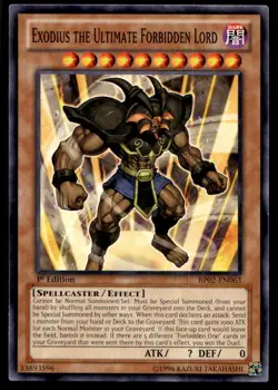 Yu-Gi-Oh #BP02-EN063 Exodius the Ultimate Forbidden Lord 1st Edition Common NM - Image 1