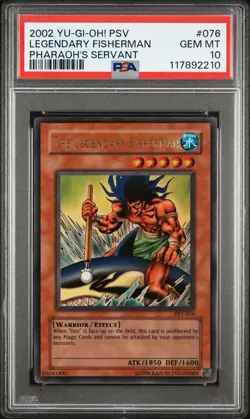 2002 Yu-Gi-Oh! The Legendary Fisherman Pharaoh’s Servant PSV Unlim Ultra PSA 10 - Image 1
