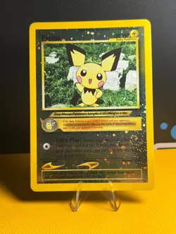 Pichu #35 Black Star Promo Reverse Holo Pokemon 2001 - Swirl - Image 1