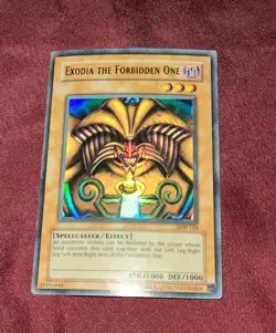 Exodia the Forbidden One LOB-124 yugioh card RARE HOLO FOIL great shape - Image 1