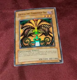 Exodia the Forbidden One LOB-124 yugioh card RARE HOLO FOIL great shape - Image 2