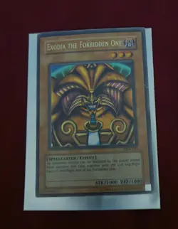 Exodia the Forbidden One LOB-124 yugioh card RARE HOLO FOIL great shape - Image 3