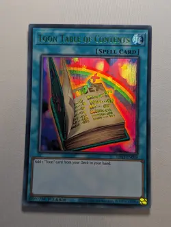 Yugioh | LDS1-EN069 - Toon Table of Contents - Ultra Rare (Green) - 1st ed - Image 1
