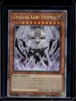 2023 Yu-Gi-Oh 1st Edition Crystal God Tistina VAR #DUNE-EN089b - Image 1