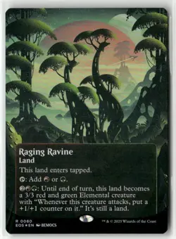 Raging Ravine (#080) (Borderless) NM Foil MTG Stellar Sights - Image 1