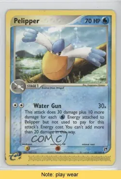 Pelipper Pokemon EX Sandstorm #50 2003 READ 2f4 - Image 1