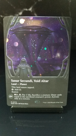 Susur Secundi, Void Altar Borderless Galaxy Foil x1 #379 - Edge of Eternities - Image 1