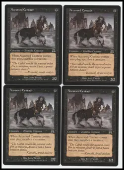 Accursed Centaur x4 #123 Onslaught MTG Near Mint Common - Image 1