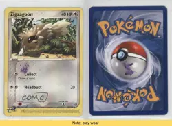 Zigzagoon Pokemon EX Sandstorm #85 2003 READ 2f4 - Image 3