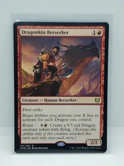 MTG Dragonkin Berserker Kaldheim 131/285 Regular Rare - Image 1