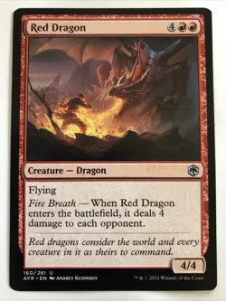 MTG Adventures In The Forgotten Realms Red Dragon 160/281 NM - Image 1