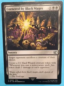 Cornered by Black Mages x4 NM Final Fantasy MTG Magic the Gathering 4x - Image 1