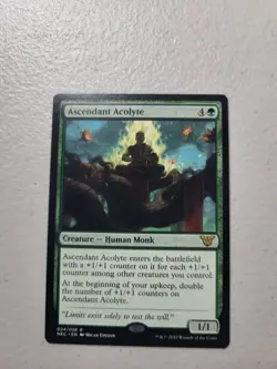 Ascendant Acolyte English MTG Kamigawa: Neon Dynasty NM Free Shipping - Image 1