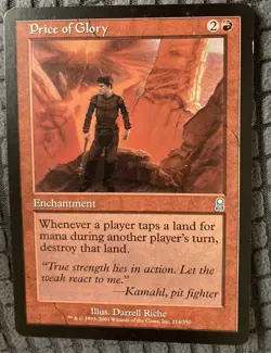 MTG PRICE OF GLORY RARE MAGIC THE GATHERING COMMANDER CARD - Image 1