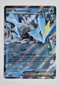 Pokemon Black Bolt Kyurem EX Double Rare Holo 028/086 - Image 1