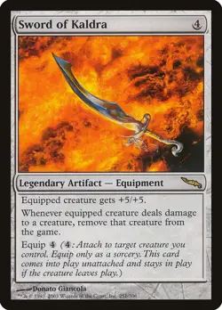 MTG Sword of Kaldra Mirrodin MP Magic the Gathering - Image 1