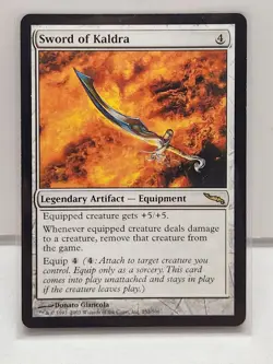 MTG Sword of Kaldra Mirrodin MP Magic the Gathering - Image 1
