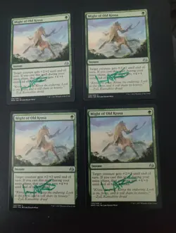 MTG Might of Old Krosa X4 MM3 Signed LP - Image 1