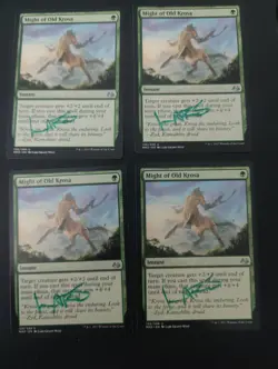 MTG Might of Old Krosa X4 MM3 Signed LP - Image 2