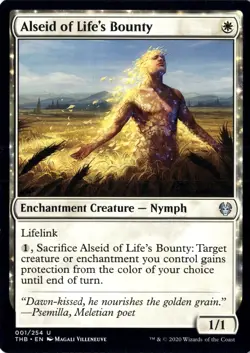 Alseid Of Life's Bounty NM/M* Theros Beyond Death ENGLISH 001/254 -UnltdCards - Image 1