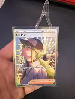N’s Plan SIR 170/086 Pokemon Black Bolt NM+ *NO WHITENING+GOOD CENTERING* - Image 3