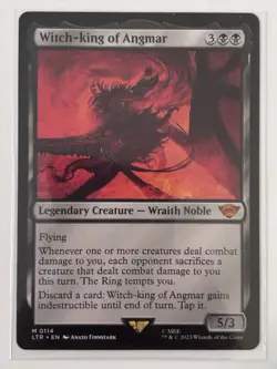 NM English - 1 x MTG Witch-king of Angmar The Lord of the Rings Pack Fresh - Image 1