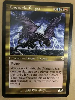 Crosis, the Purger Magic the Gathering Invasion Dragon Card - Image 1