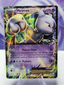 Pokemon Mewtwo EX XY183 XY Black Star Promo MP - Image 1