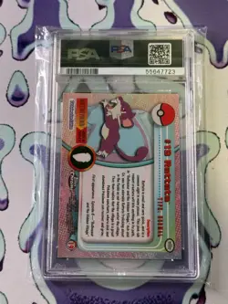PSA MINT 9 2000 TOPPS CHROME POKEMON T.V. 19 RATTATA - Image 2