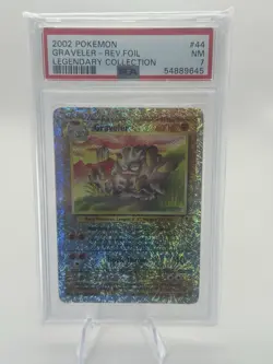 PSA 7 - Pokemon GRAVELER 44/110 Reverse Holo - LEGENDARY COLLECTION Rev Foil - Image 1