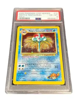 2000 Pokemon Gym Heroes #10 Misty's Tentacruel-Holo PSA 6 EX-MT 10/132 - Image 1