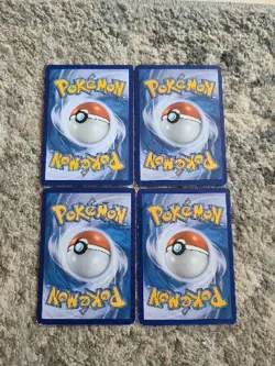 4x Flashfire Trainer Pokemon Center Lady Pokemon Card Sets Non Holo LP - Image 2