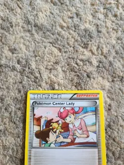 4x Flashfire Trainer Pokemon Center Lady Pokemon Card Sets Non Holo LP - Image 3