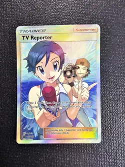 Pokemon TV Reporter Celestial Storm Trainer Full Art Ultra Rare Card 167/168 - Image 1