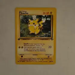 1st Edition Pikachu 60/64 Jungle Common Pokemon Card - #1 - Image 1