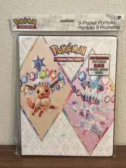 NEW SEALED POKEMON Ultra Pro Prismatic Evolutions 9 Pocket Portfolio Binder 14pg - Image 1