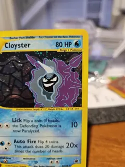 Pokemon TCG Cloyster Expedition Base Set Holo Rare Card 8/165 - Image 3