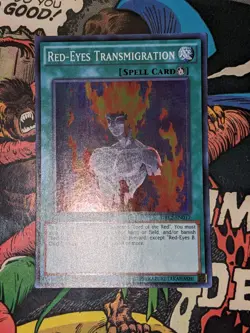 Yu-Gi-Oh! Red-Eyes Transmigration DRL2-EN017, 1st Edition, Super, NM Holo - Image 1
