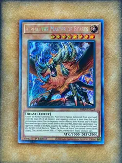 Yugioh Alpha, the Master of Beasts PHRA-EN023 Secret Rare 1st Ed NM - Image 1