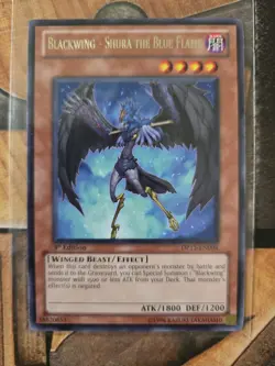 Yu-Gi-Oh Blackwing Shura the Blue Flame Rare 1st Edition DP11-EN004 NM - Image 1