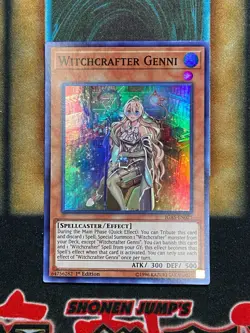 Yugioh Witchcrafter Genie IGAS-EN021 Super Rare 1st Ed NM - Image 1