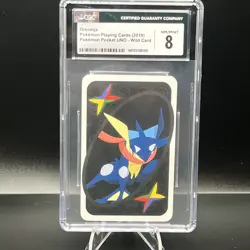 2019 POKEMON GRENINJA POCKET UNO WILD CARD CGC 8 NM/MINT 🔥 ASIA - Image 1
