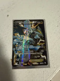Pokemon TCG Black Kyurem-Ex Boundaries Crossed Holo Card 145/149 Full Art - Image 1