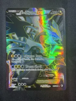 Pokemon TCG Black Kyurem-Ex Boundaries Crossed Holo Card 145/149 Full Art - Image 1