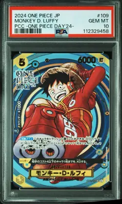 PSA 10 & 9 2024 One Piece Monkey D Luffy One Piece Day'24 #109 Don!! card SEQ - Image 2