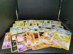 Pokemon card TCG LOT 60 Old Back Non holo Japanese Bulbasaur Squirtle Jynx etc - Image 2
