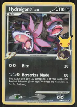 Pokemon TCG SWSH: Sword & Shield Promo Cards #SWSH138 Hydreigon C LP - Image 1