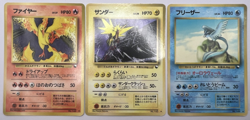 Pokemon Card Moltres Articuno Zapdos Vending Series 2 3-Set Japanese - Image 1