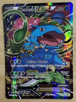 Venusaur EX - XY123 - Full Art - XY Black Star Promo - Near Mint Pokemon Card - Image 1