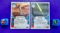 Star Wars: Destiny - Luke Skywalker's Lightsaber, Ancient Lightsaber Cards/Dice - Image 1